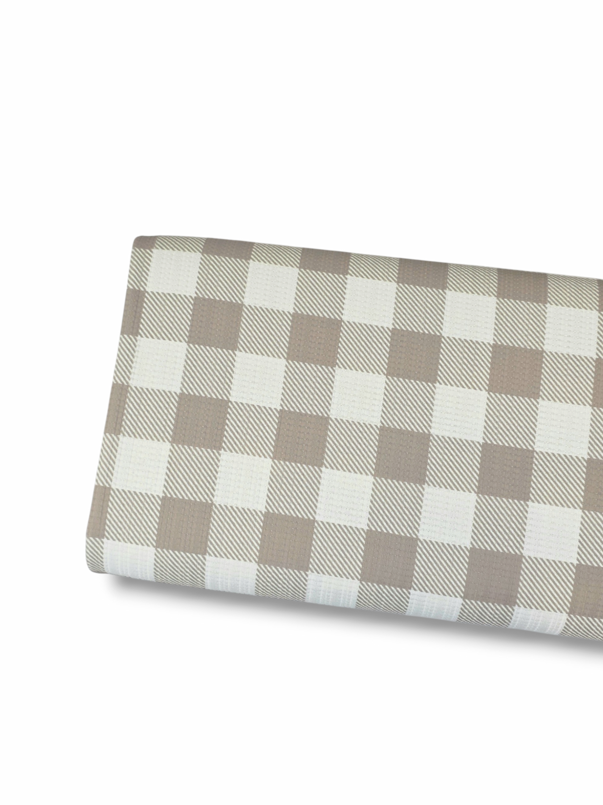 * Unique Design * Pointelle Simple Gingham Tan