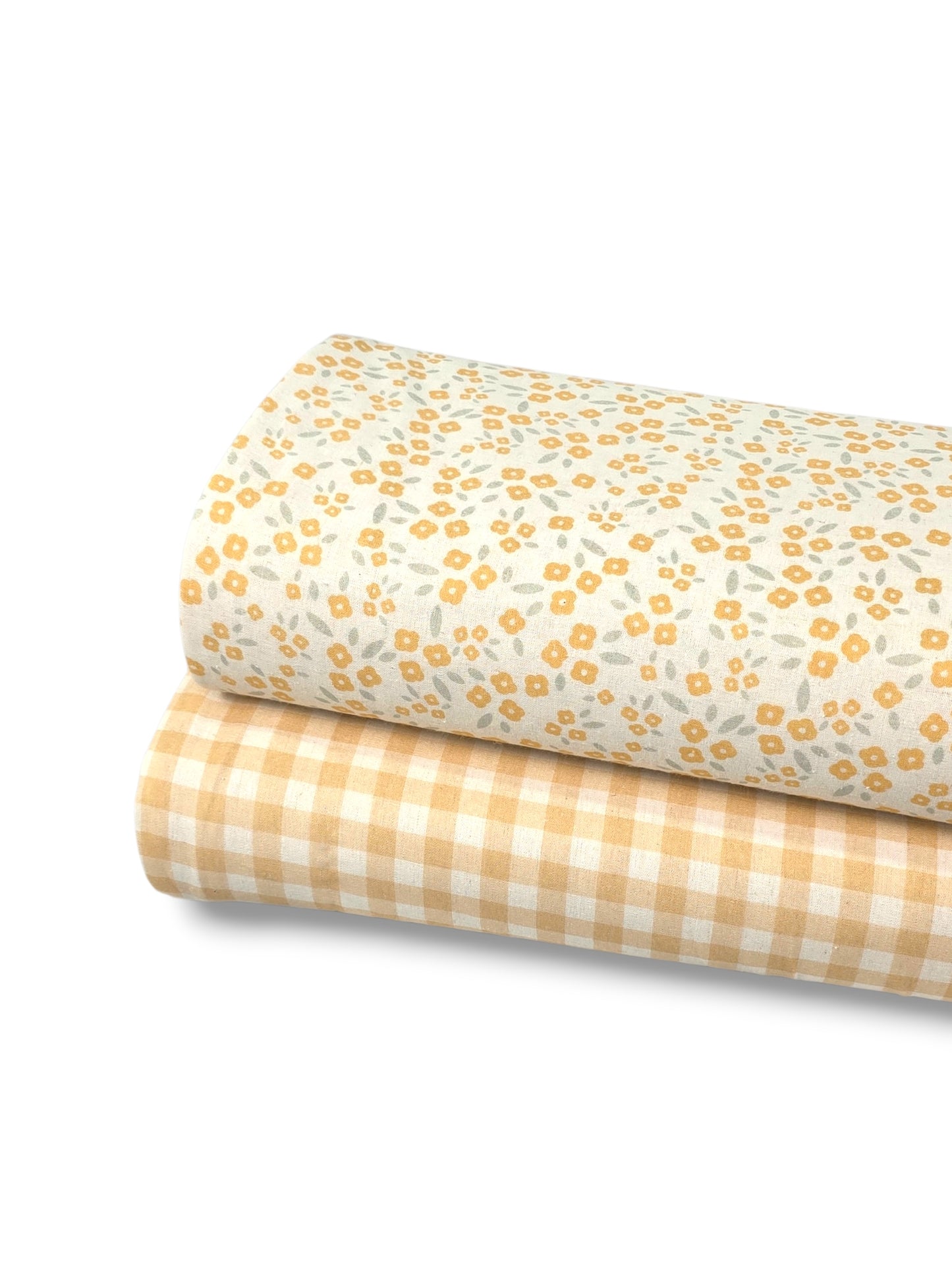 Cotton Linen Petite Blooms Nuetral