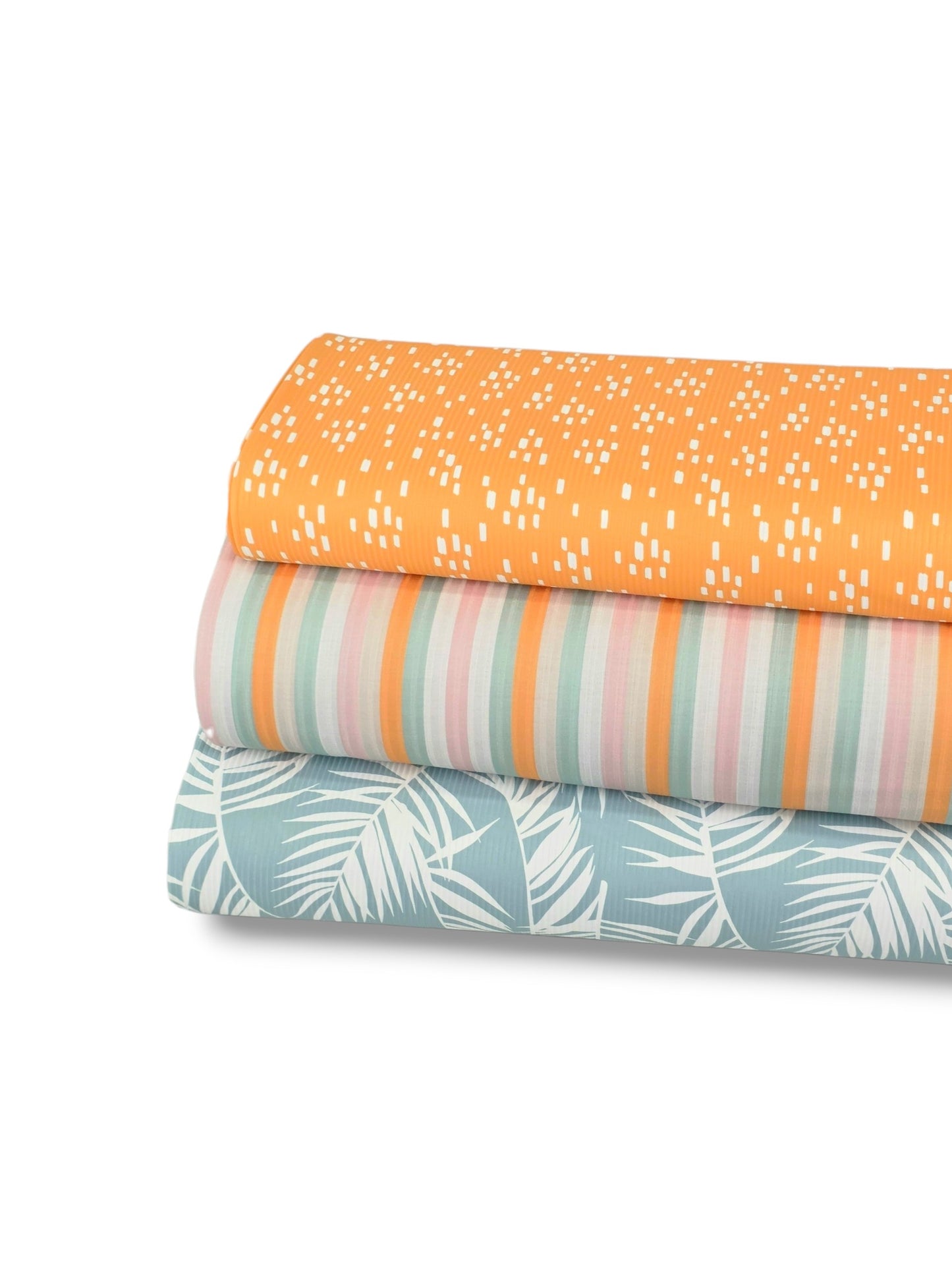 * Unique Design * Ribbed Knit Cotton Feel Retro Summer Stripe Mint