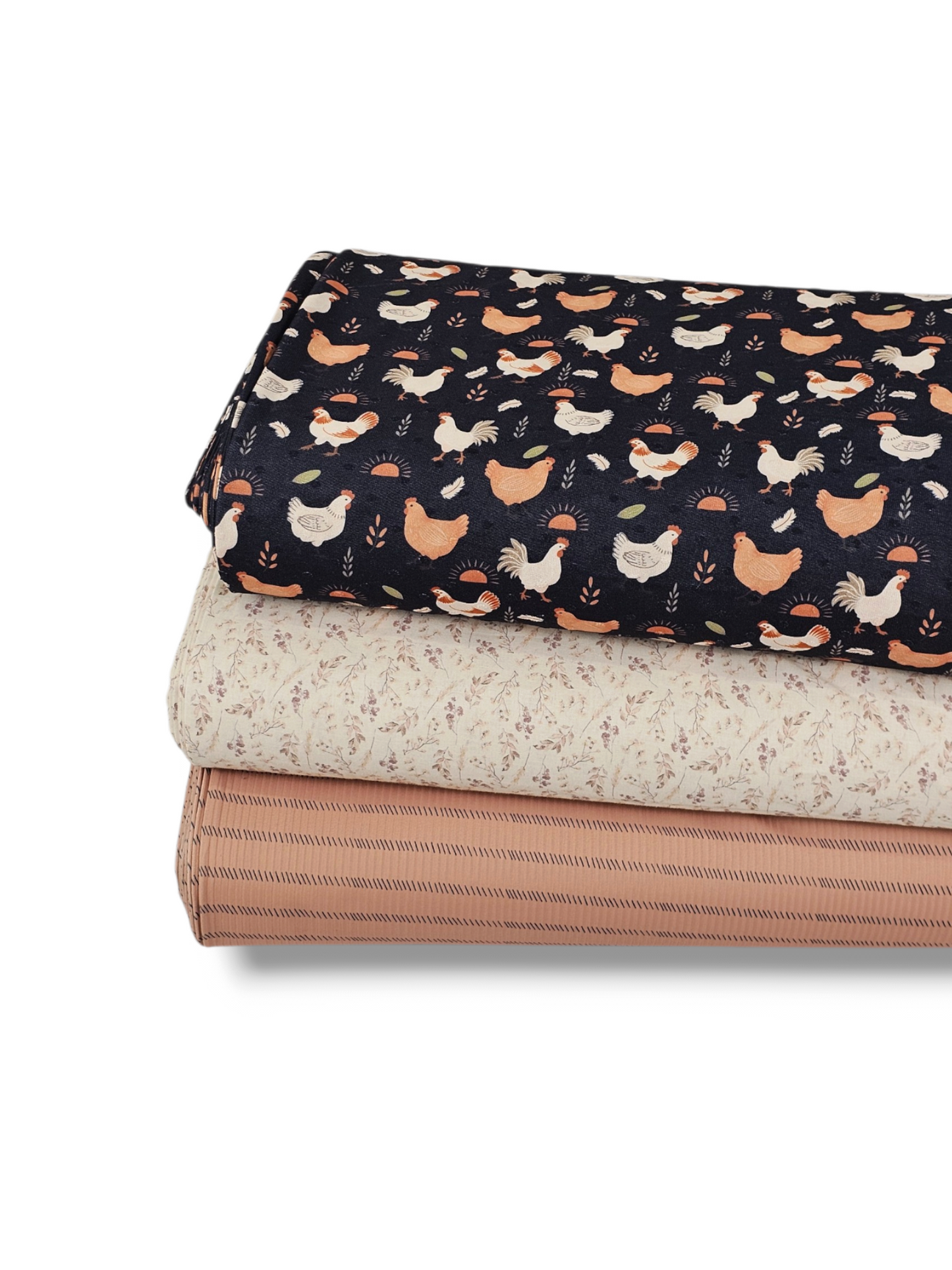 *Unique Design* Swiss Dot Knit Sunrise Coop Black