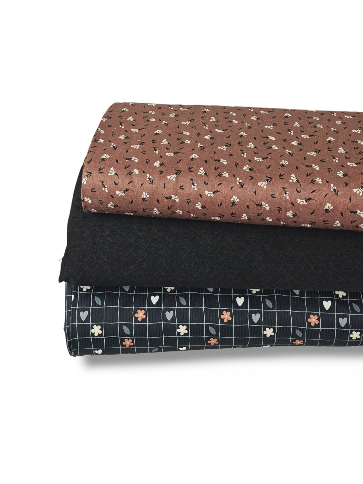 * Unique Design * Linen Ivory Drift Dark Terracotta