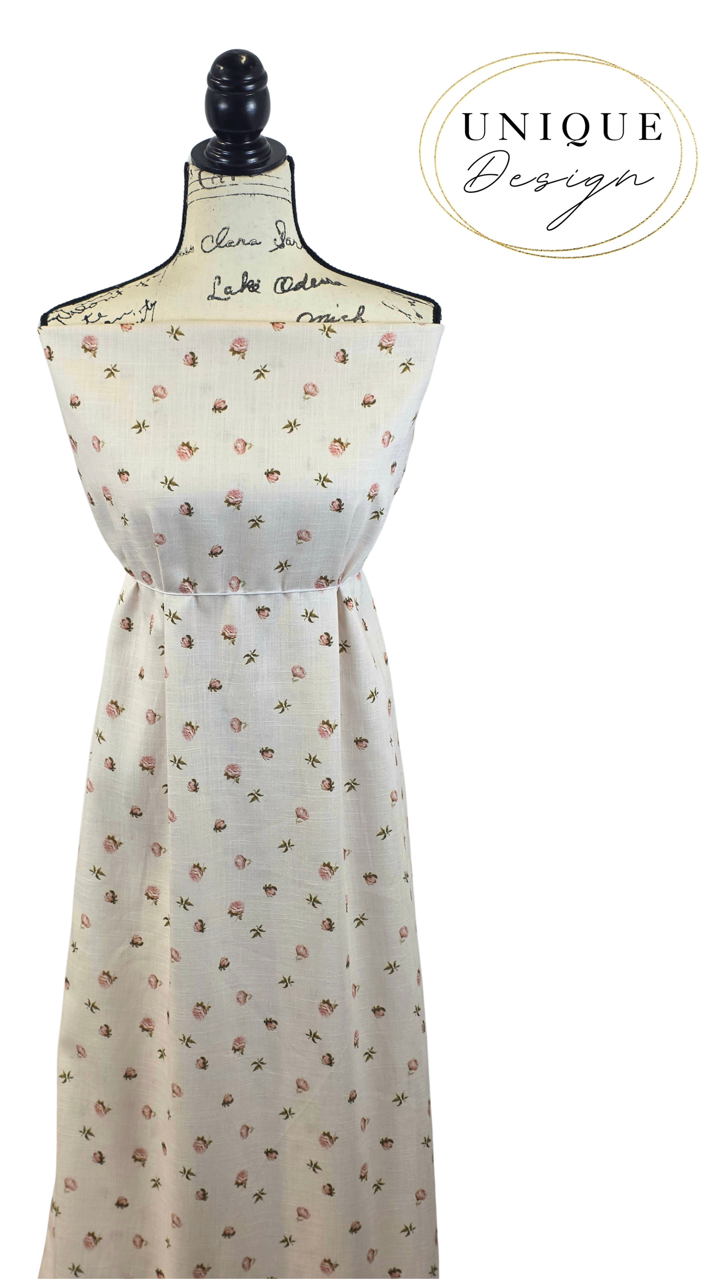 * Unique Design * Linen Antique Garden Cream