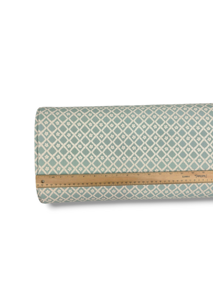 *Unique Design* Willow Ribbed Knit Diamond Daisy Light Aqua