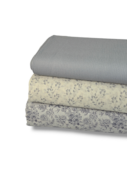 *Unique Design* Linen Cottage Garden Gray