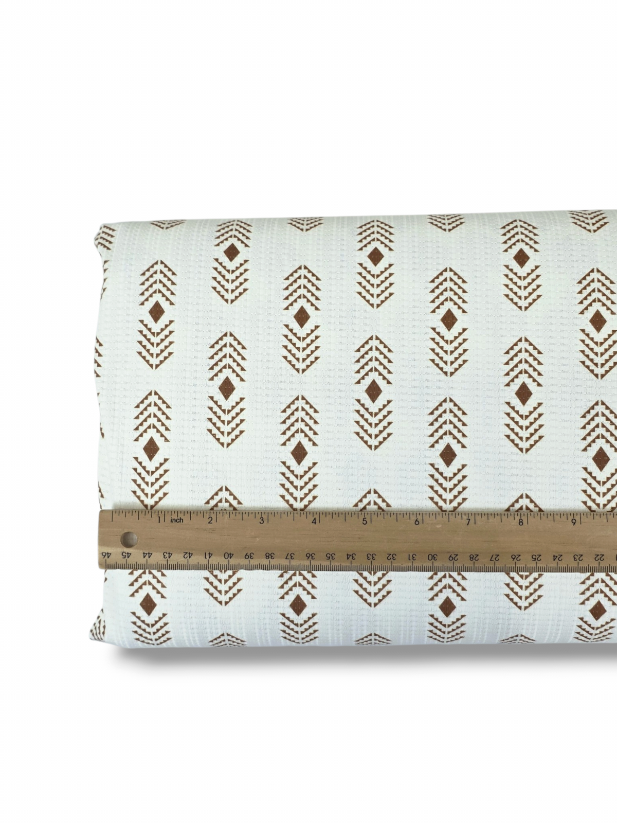 * Unique Design * Pointelle Tribal Diamonds Rust