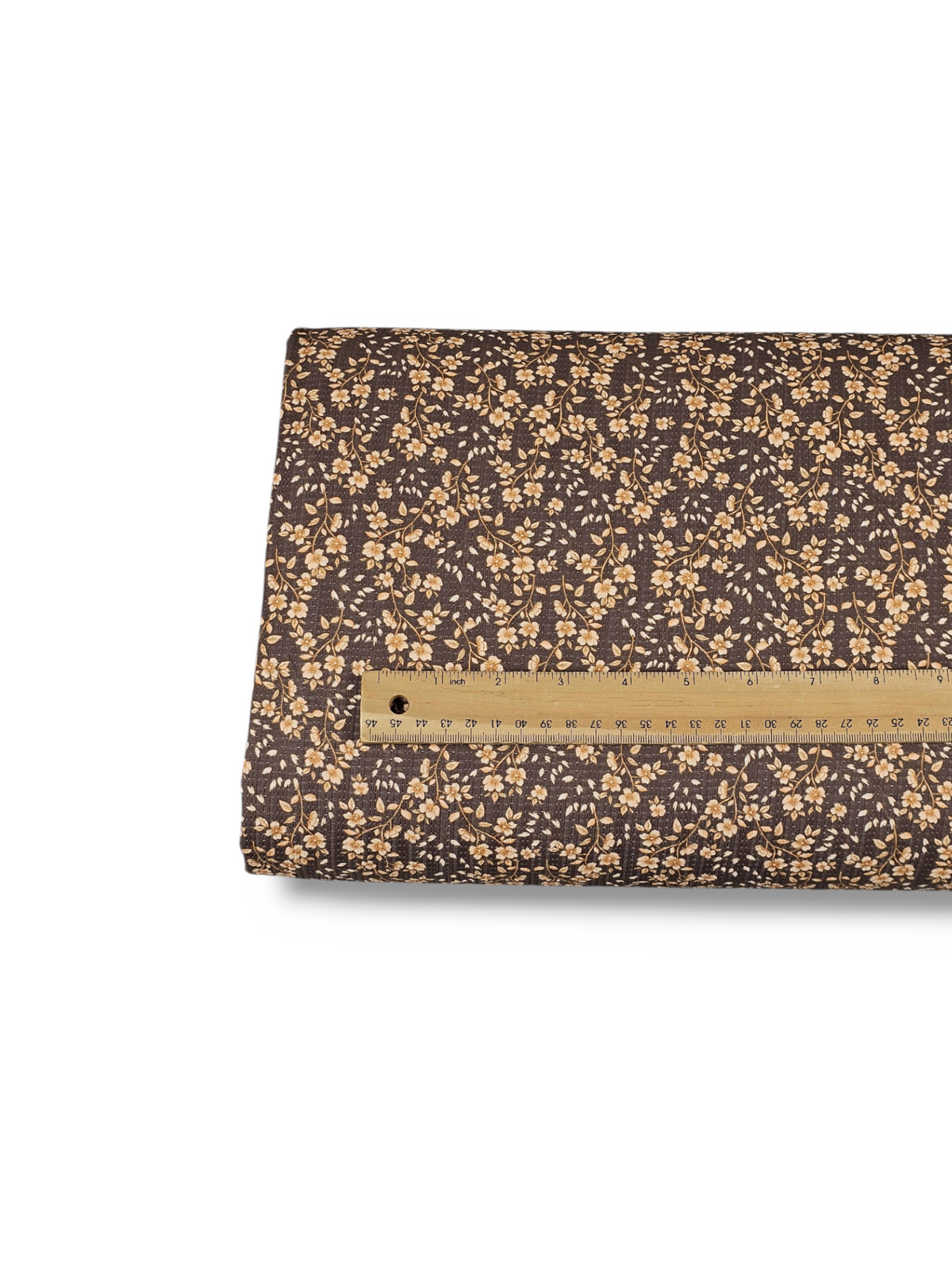 * Unique Design * Pointelle Mimi Vining Floral Dark Tan
