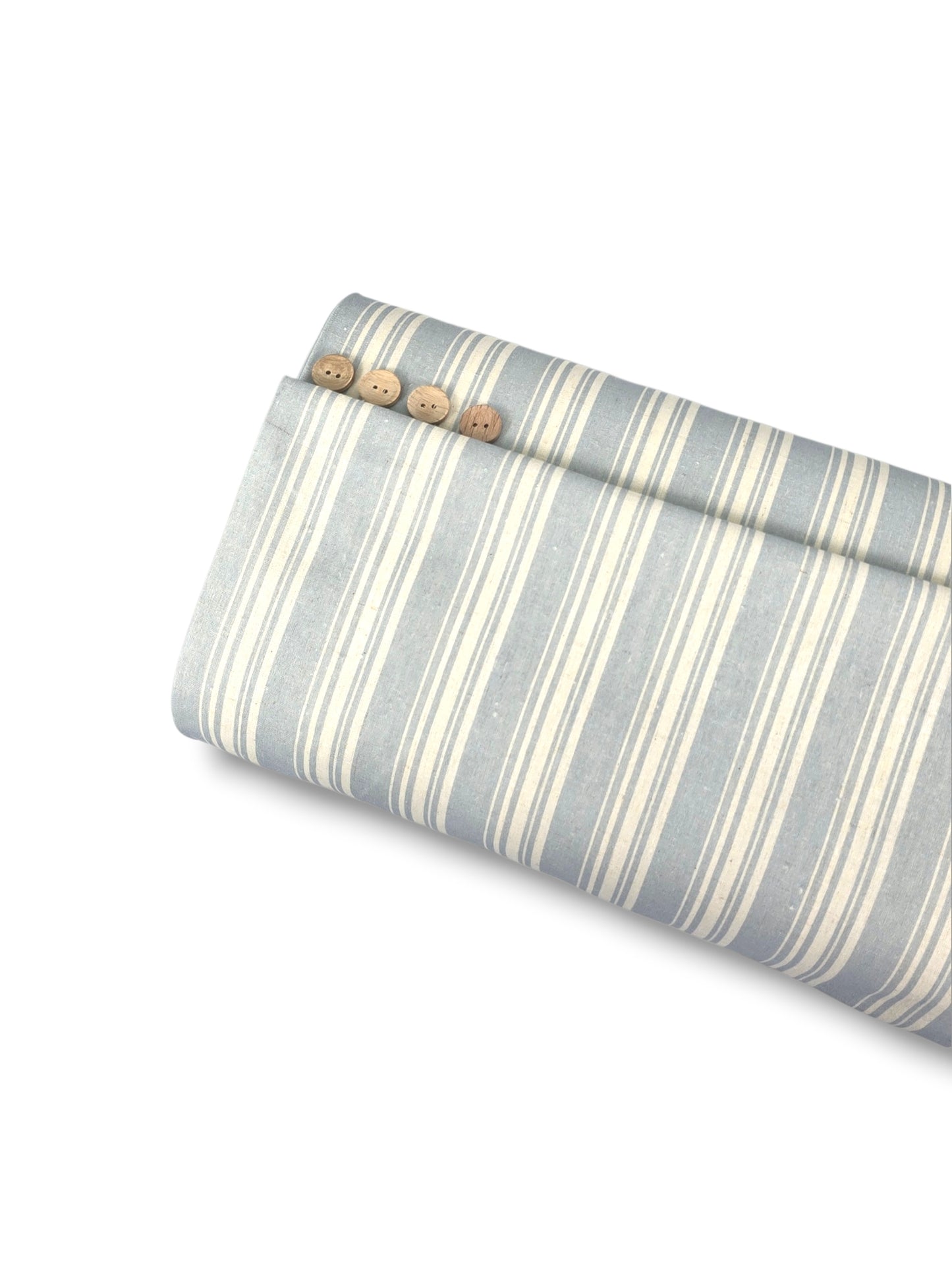 Cotton Linen Harbor Pinstripe Haze