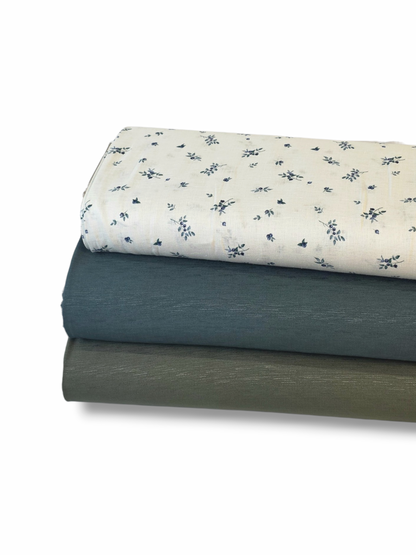 Poly Linen Look Solid Teal