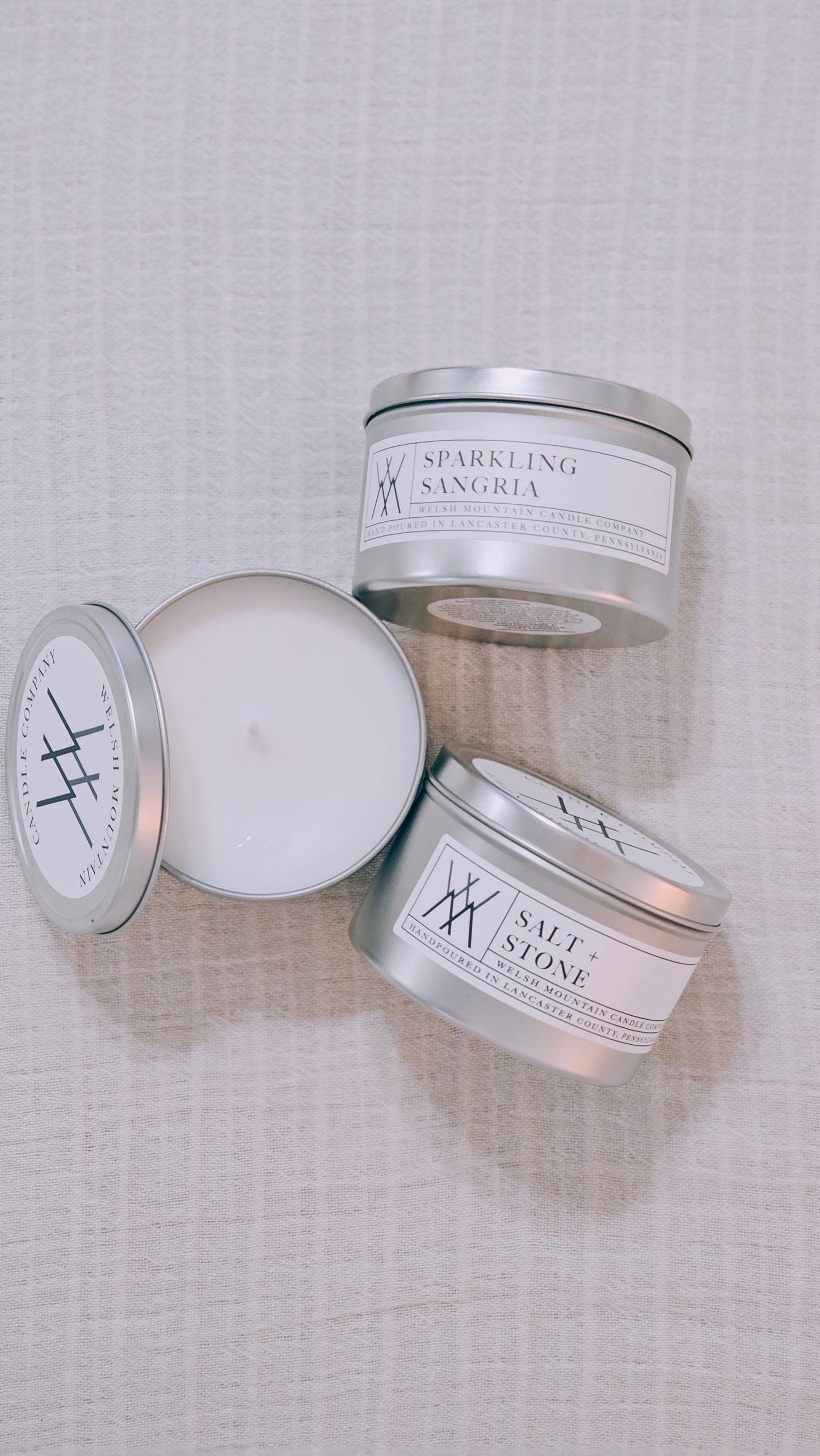 Sparkling Sangria Coconut Wax Tin Candle 16 Oz
