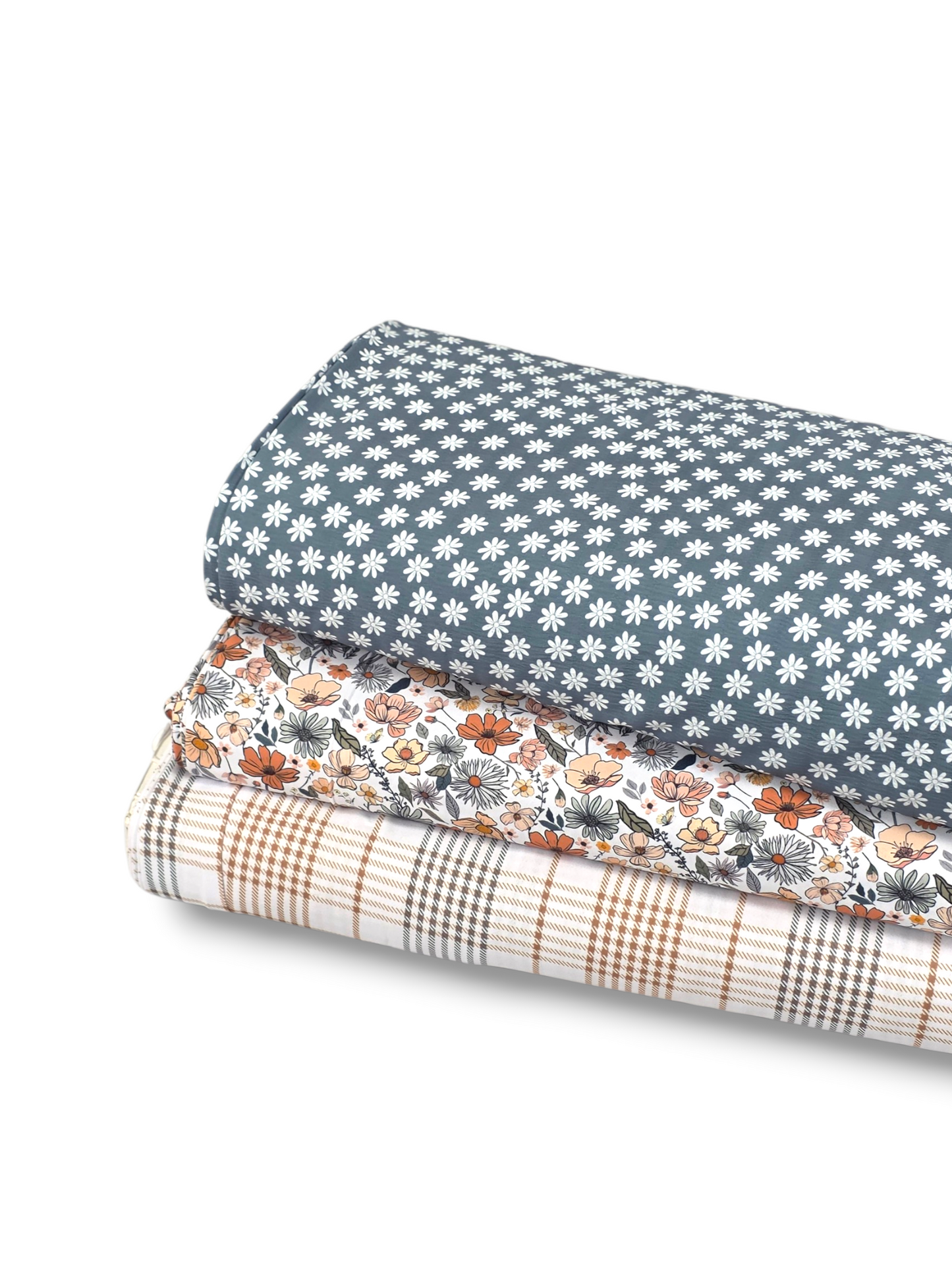 *Unique Design* Crinkled Crepe Simple Daisy Slate