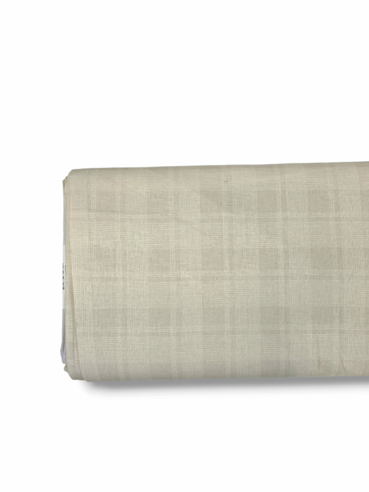 Cotton Linen Woven Threads Beige