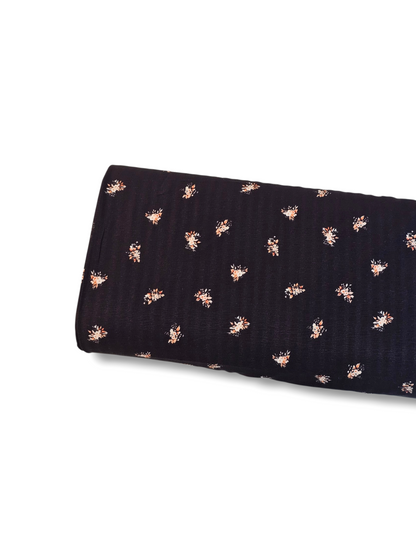 *Unique Design* Crinkled Crepe Petite Bouquet Toss Black