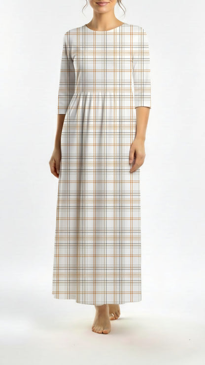 *Unique Design* Willow Ribbed Knit Modern Plaid Autumn