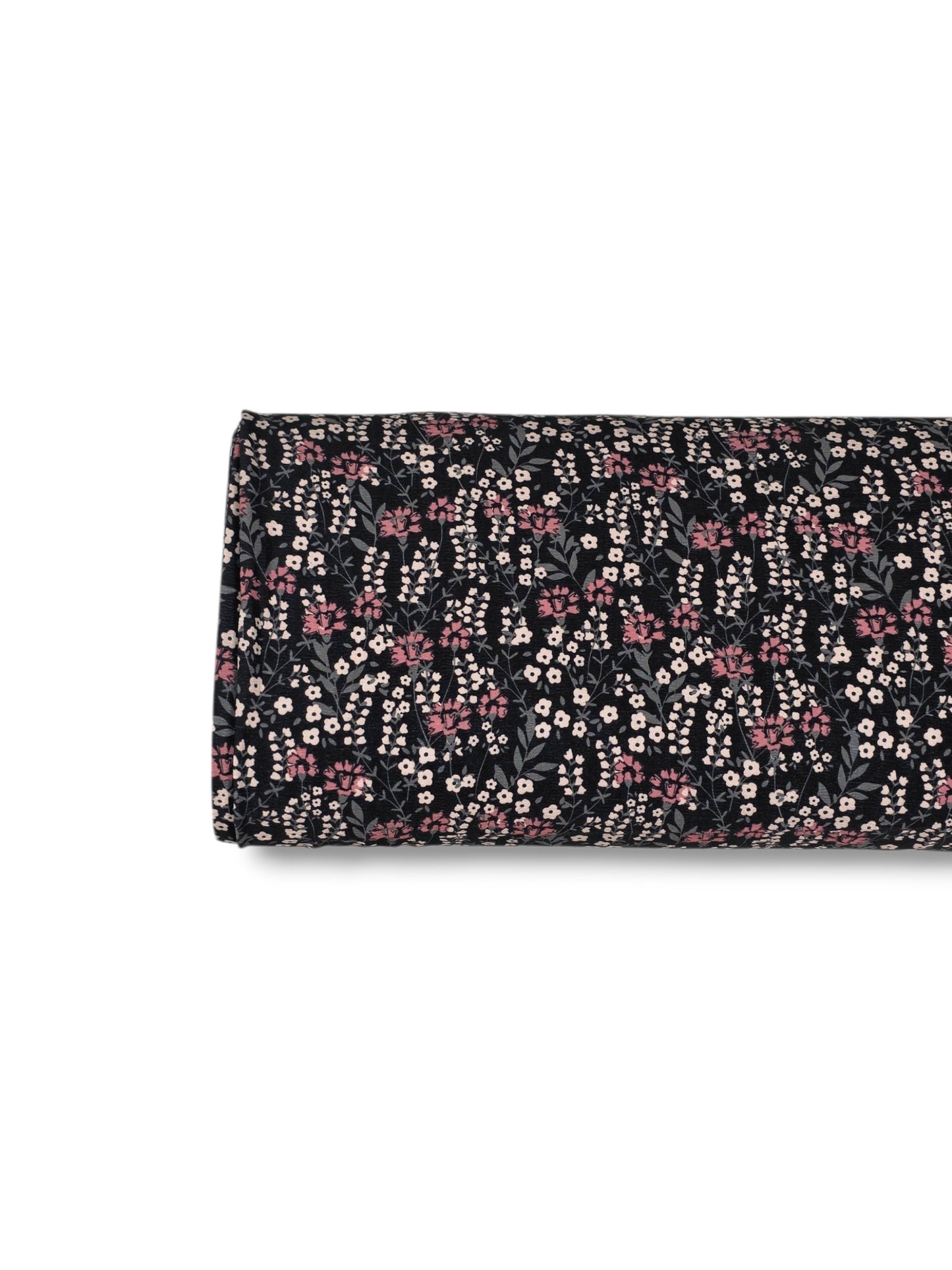 * Unique Design * Crinkled Crepe Simple Blooms Mauve|Black