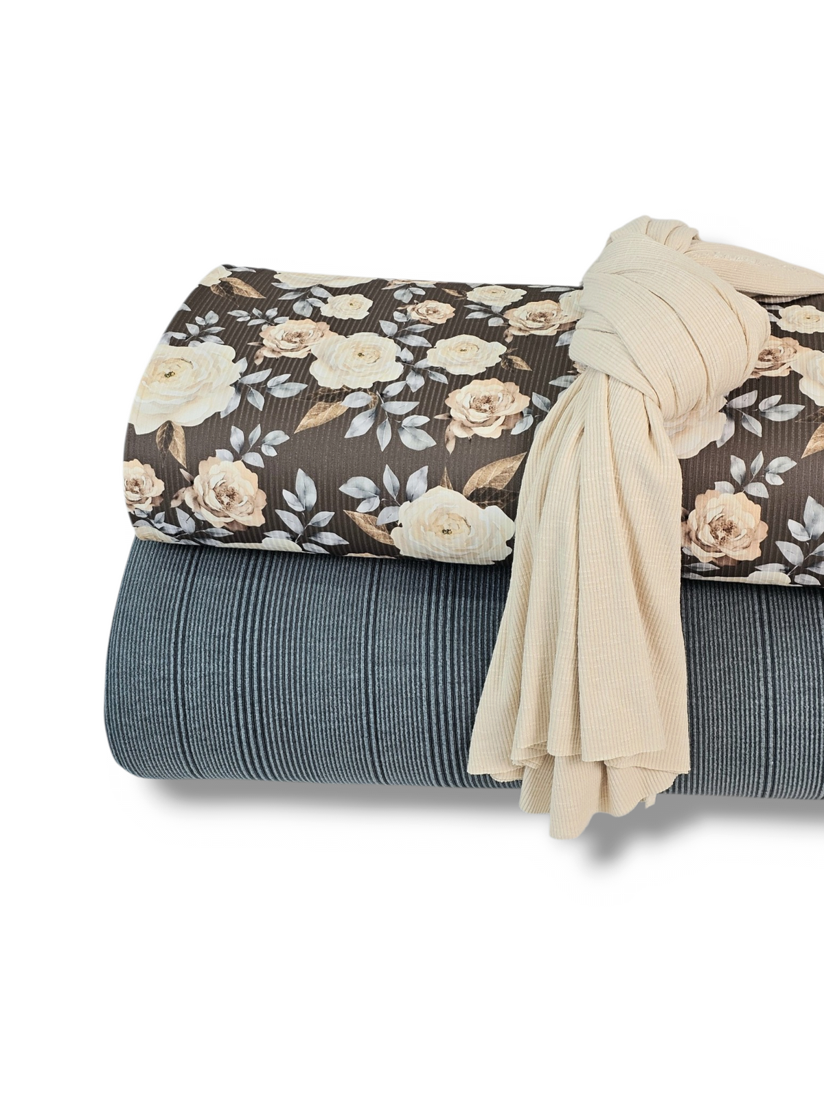 *Unique Design* Willow Ribbed Knit Neutral Elegance Mocha