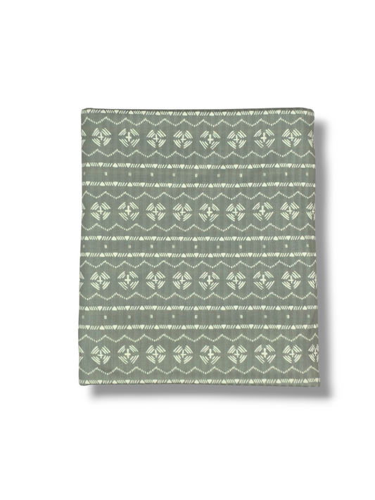 *Unique Design* Ribbed Knit Cotton Feel Desert Aztec Olive