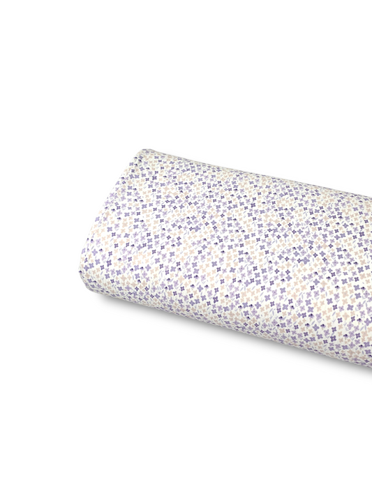 * Unique Design * Willow Ribbed Knit Mini Meadow Blooms Lavender