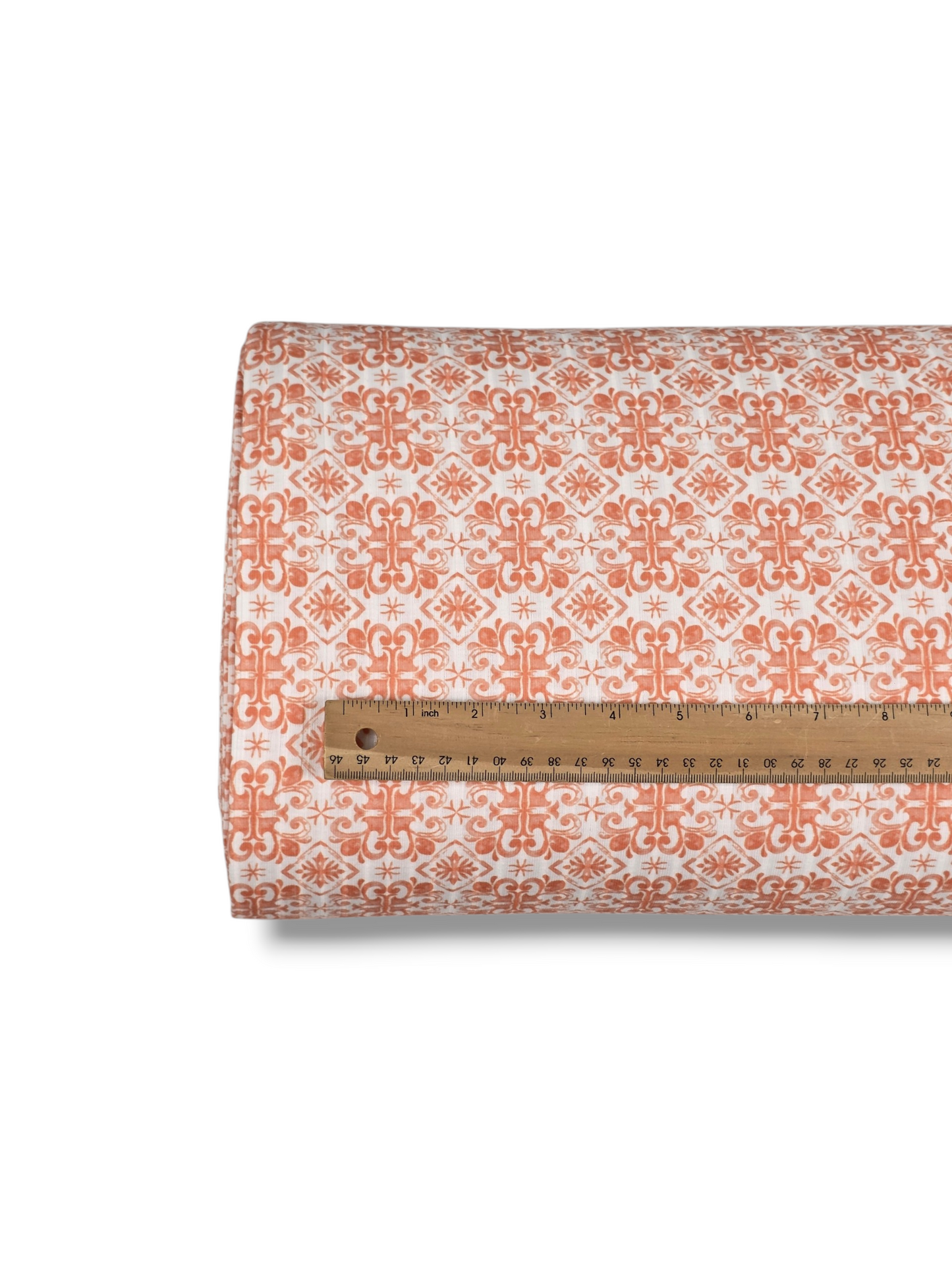 * Unique Design * Ribbed Knit Cotton Feel Geometric Elegance Orange