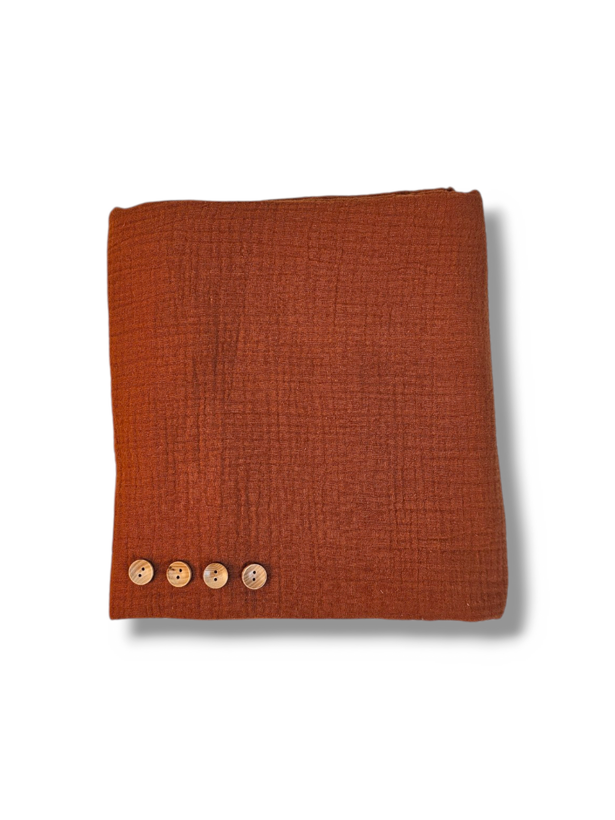 Cotton Crinkle Solid Rust