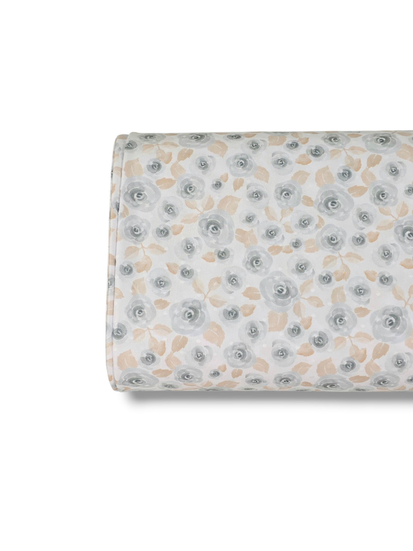 * Unique Design * Swiss Dot Knit Classic Roses Soft Blue