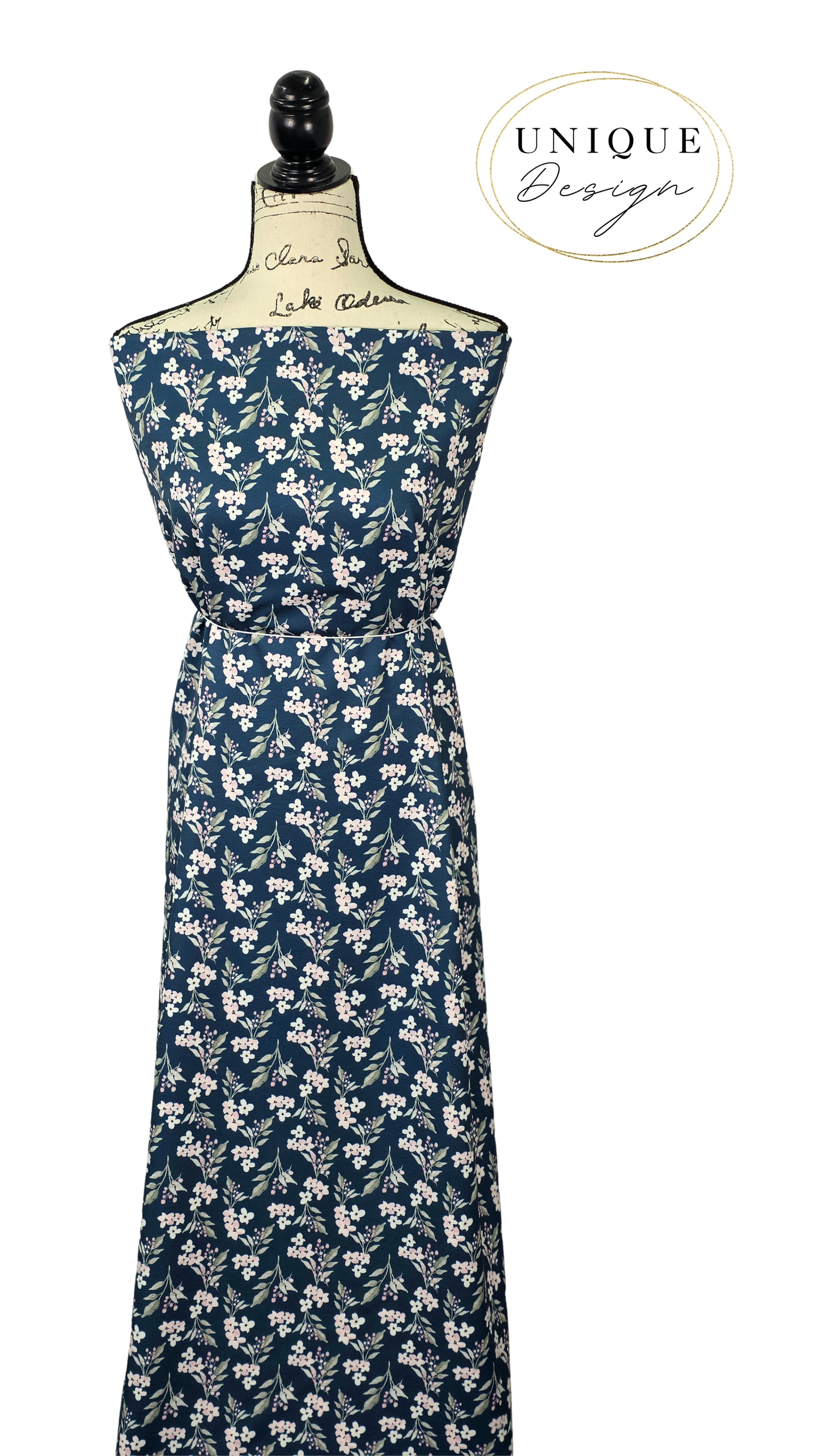 * Unique Design * Cloud Poly Lavender Garden Navy