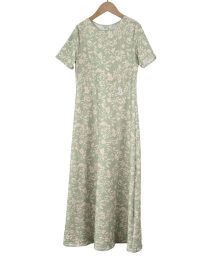 6-7 Yr Pointelle Wave Knit Cream Dress