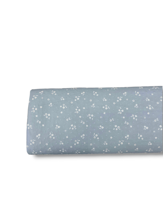 *Unique Design* Swiss Dot Knit Dainty Charm Sky Blue