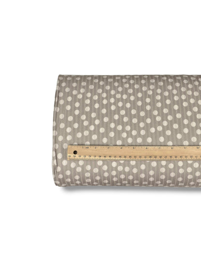 * Unique Design * Ribbed Knit Cotton Feel Classic Dots Driftwood