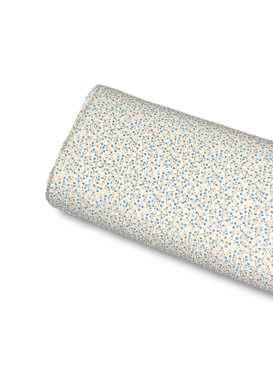 *Unique Design* Willow Ribbed Knit Mini Blooms Sky