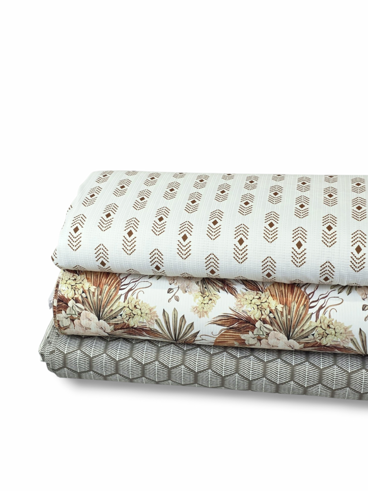 * Unique Design * Pointelle Tribal Diamonds Rust