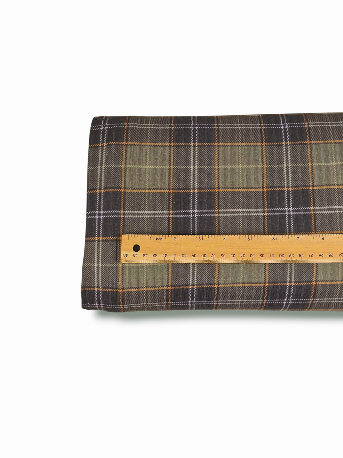 * Unique Design * Ribbed Knit Cotton Feel Winter Brown Plaid