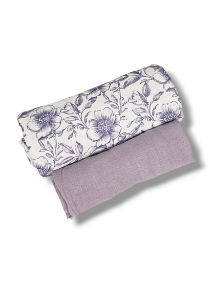 Swiss Dot Knit Timeless Toile Blue