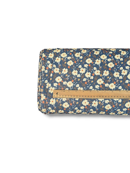 *Unique Design* Swiss Dot Knit Country Bloom Indigo