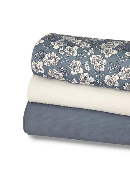 *Unique Design* Liverpool Cottage Blossom Dusty Blue