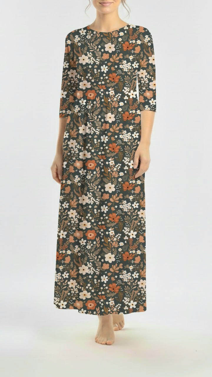 *Unique Design* Cotton Muslin Golden Prairie