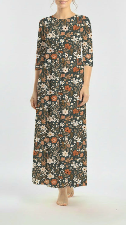 *Unique Design* Cotton Muslin Golden Prairie