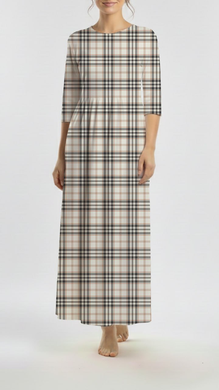 *Unique Design* Willow Ribbed Knit Rustic Plaid