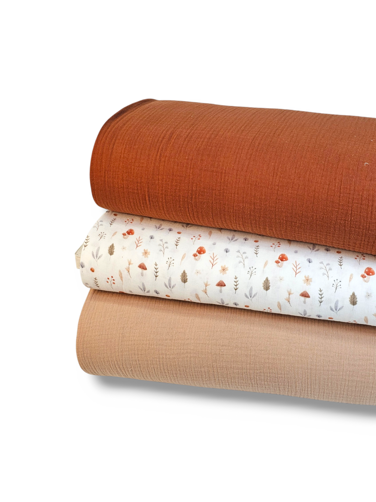 Cotton Crinkle Solid Rust