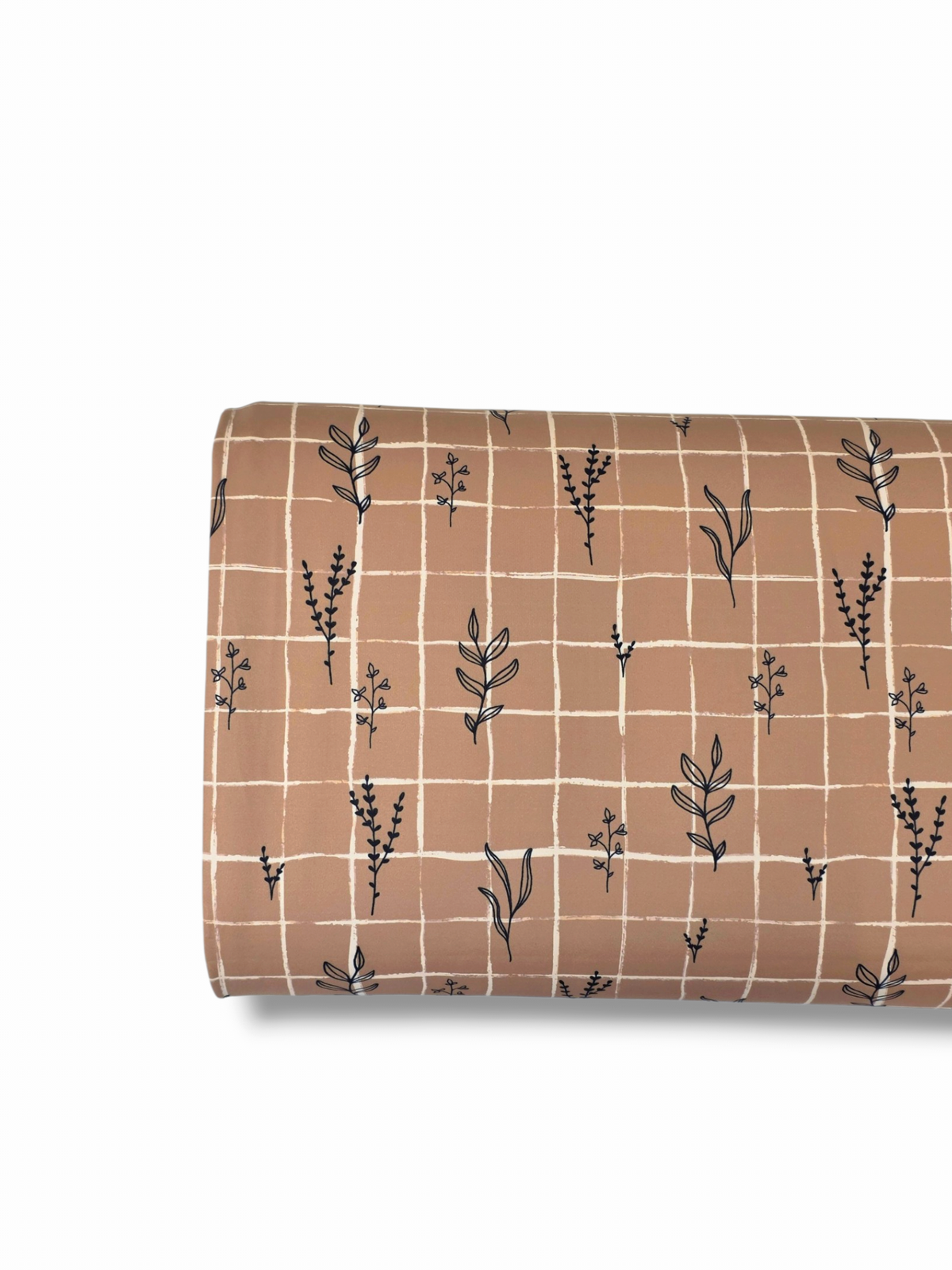 *Unique Design* Tricot Knit Modern Stem Grid Terracotta