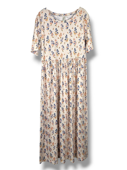 Size 10 Ribbed Knit Bluebell + Blush