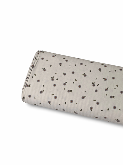 * Unique Design * Crinkled Crepe Desert Daisies Cream