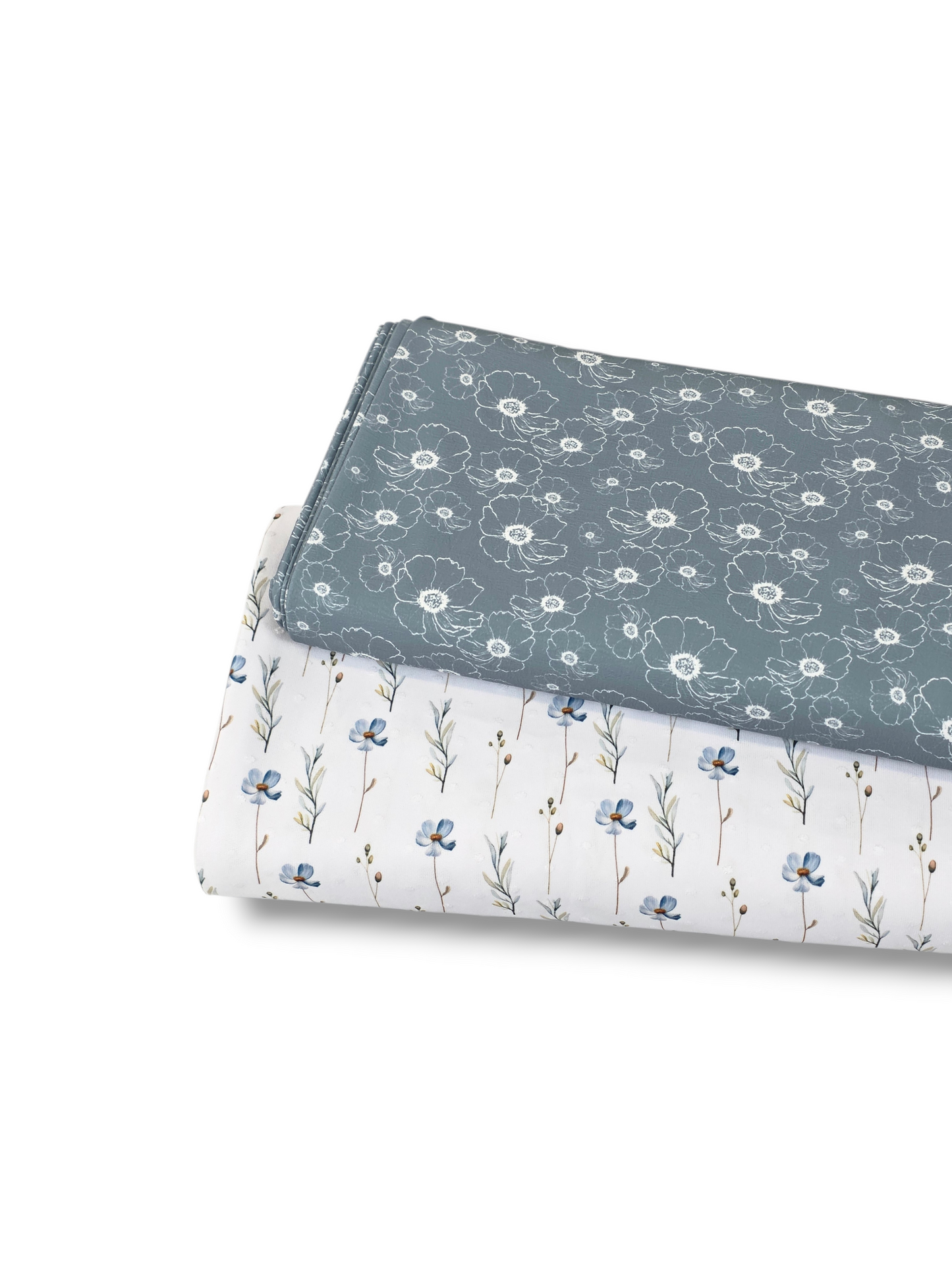 * Unique Design * Swiss Dot Knit  Spring Whispers White