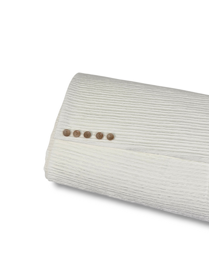 Crinkley Solid Knit Off White