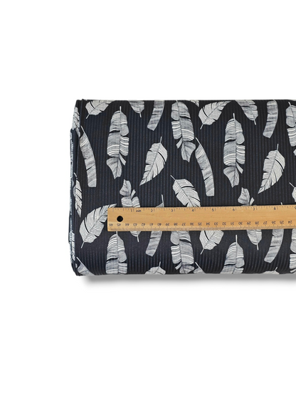 * Unique Design * Willow Ribbed Knit Modern Oasis Black