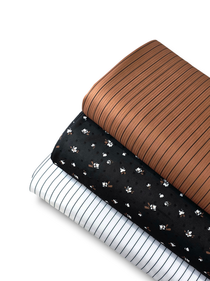 *Unique Design* Swiss Dot Knit Farmstead Florals Black