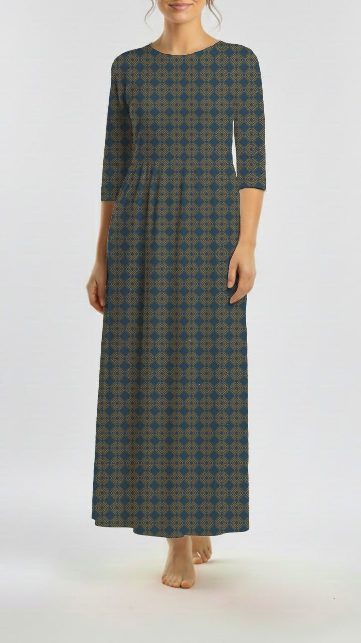 *Unique Design* Willow Ribbed Knit Western Sky