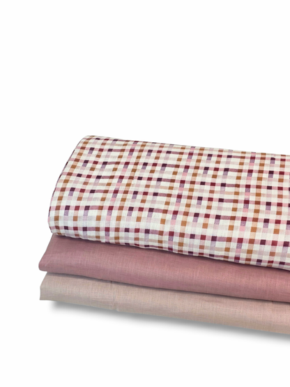 *Unique Design* Linen Autumn Gingham