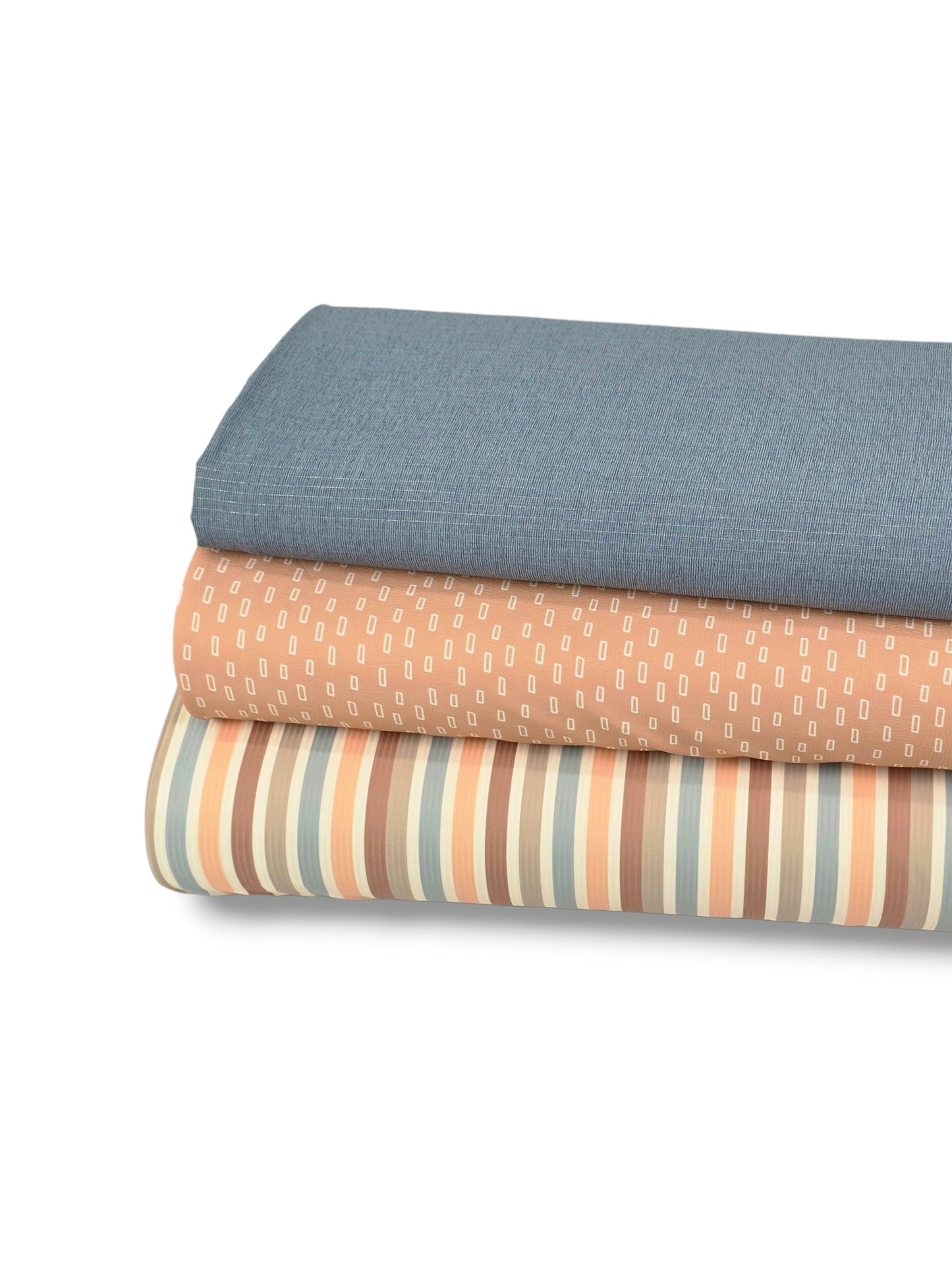 *Unique Design* Willow Ribbed Knit Fun Stripe Brown Blue