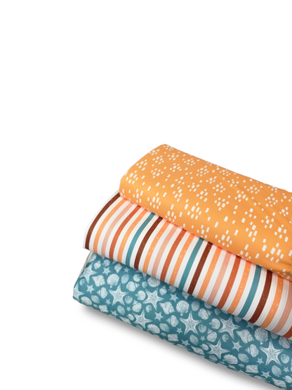 *Unique Design* Swiss Dot Knit Seashell Serenade Teal