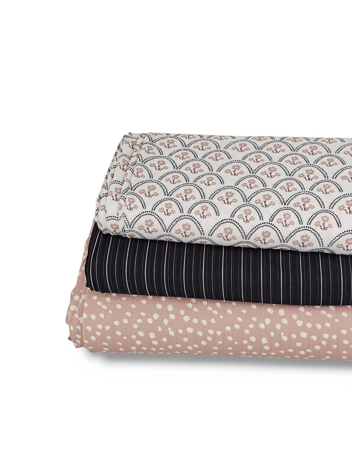 * Unique Design * Pointelle Spotted Print Soft Pink